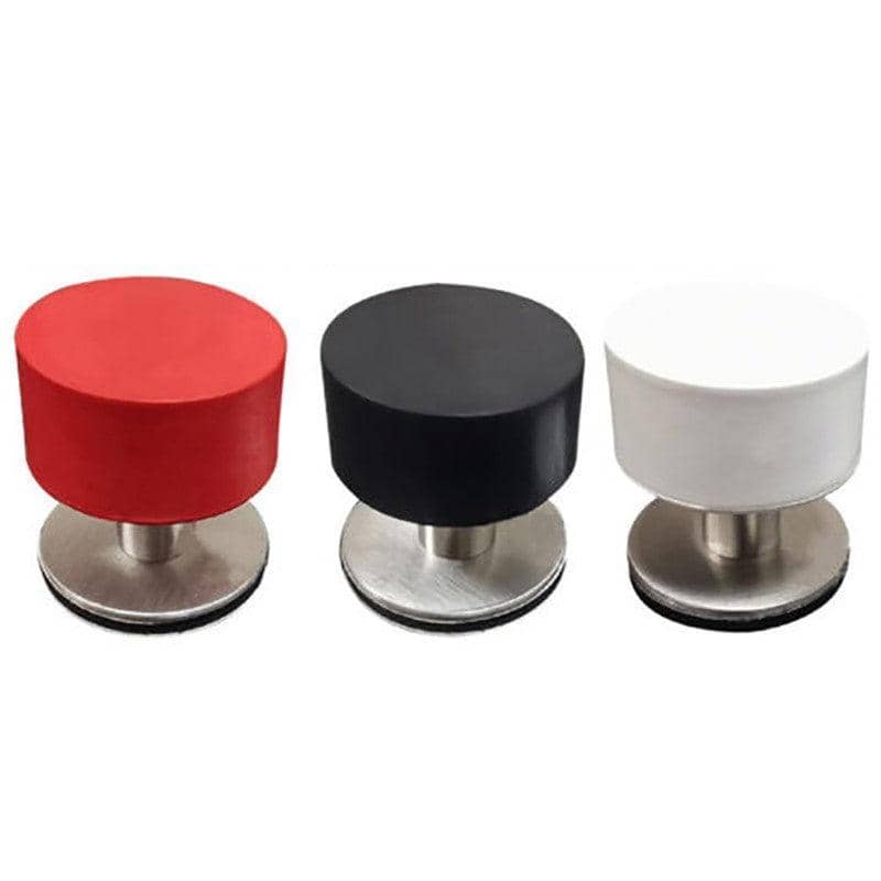 Self-Adhesive Heavy Duty Rubber Door Stopper, No Drilling - Black - view 3