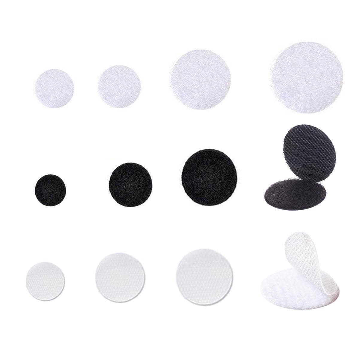 Self-Adhesive Hook and Loop Dots - White, 15mm, Pack of 102 Pairs - view 3
