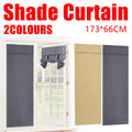 Self-Adhesive Light Blocking Door Curtain 173 x 66 cm - Beige - view 2