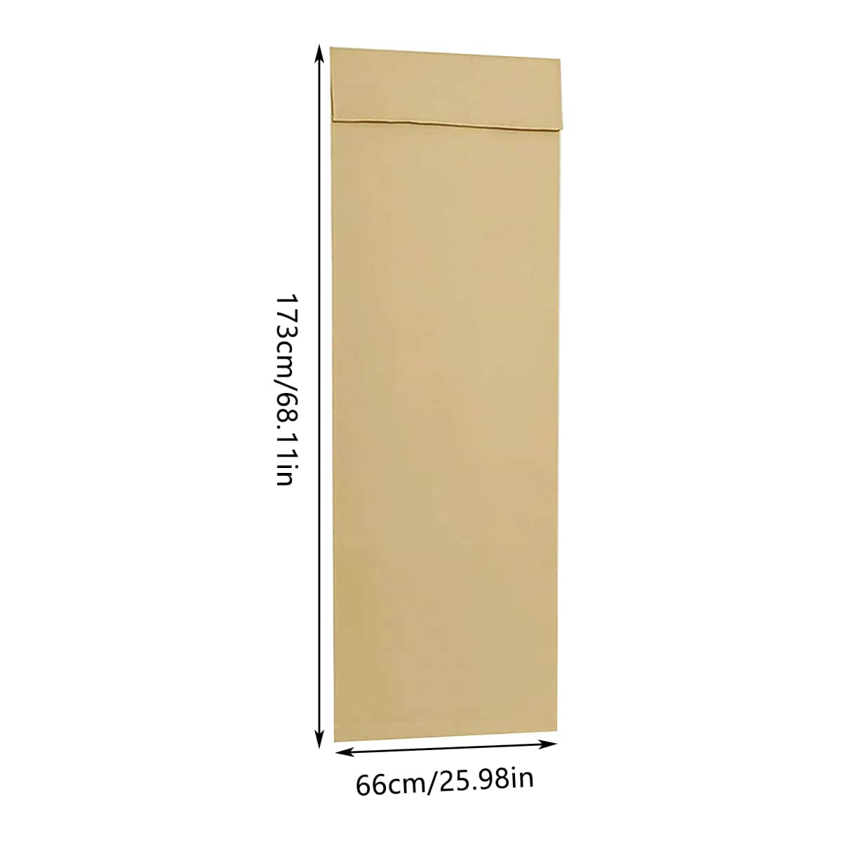 Self-Adhesive Light Blocking Door Curtain 173 x 66 cm - Beige - view 4