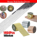 Self-Adhesive Mini Mosaic Mirror Tiles, 1,464 Pieces - Rose Gold - view 2