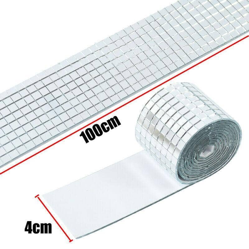 Self-Adhesive Mini Mosaic Mirror Tiles, 1,464 Pieces - Rose Gold - view 4