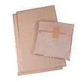 Self-Adhesive Plastic Clothing Bags 28 x 40 cm, Pack of 50 - Khaki