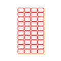 Self-Adhesive Price Labels - Red Border, 2.9 x 2 cm, 100 Pack