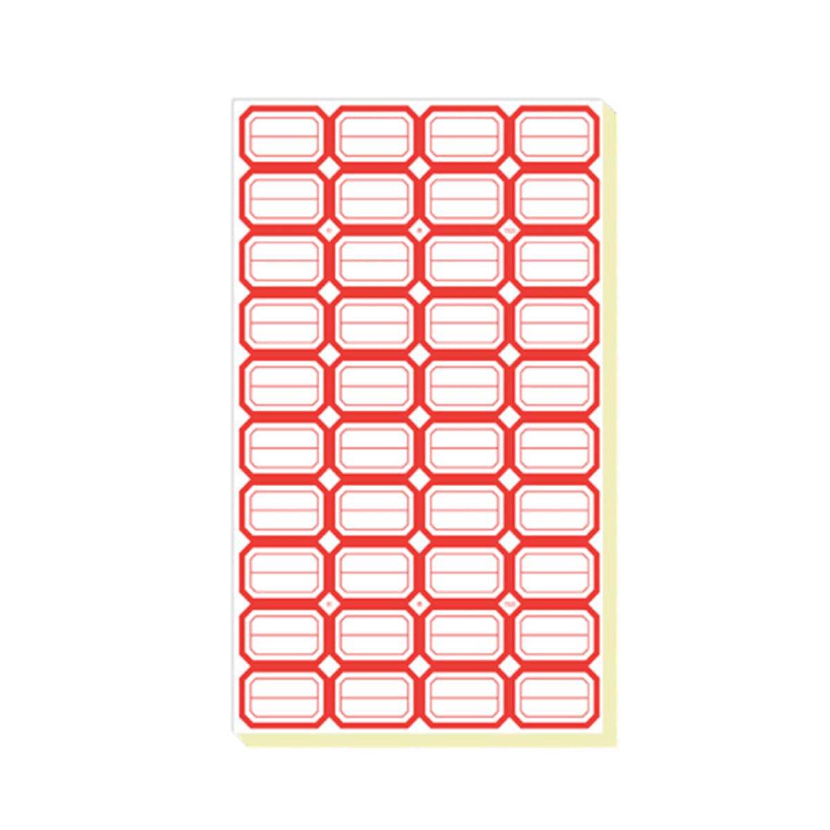 Self-Adhesive Price Labels - Red Border, 2.9 x 2 cm, 100 Pack