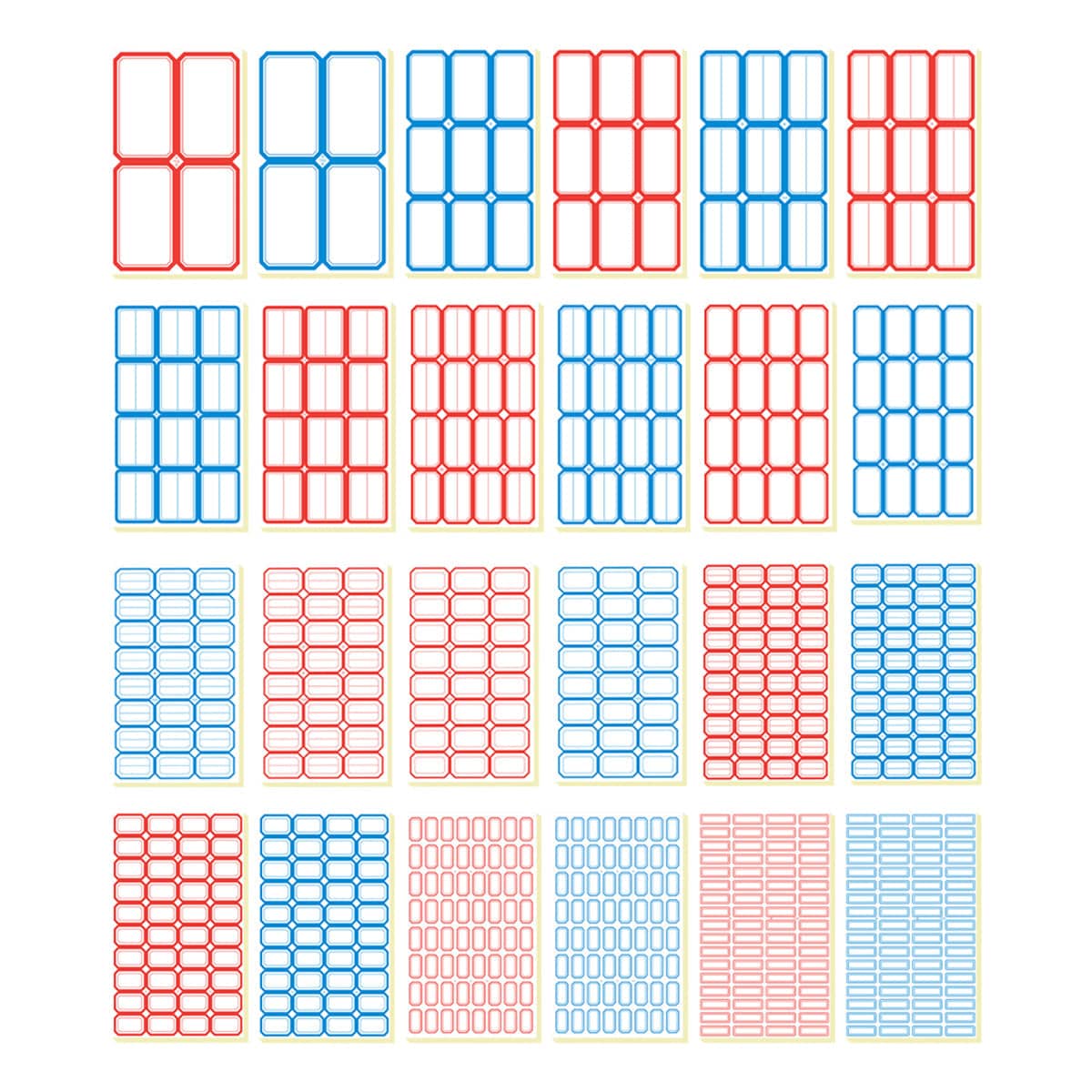 Self-Adhesive Price Labels - Red Border, 2.9 x 2 cm, 100 Pack - view 3