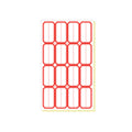 Self-Adhesive Price Labels - Red Border, 4.9 x 2.8 cm, 100 Pack