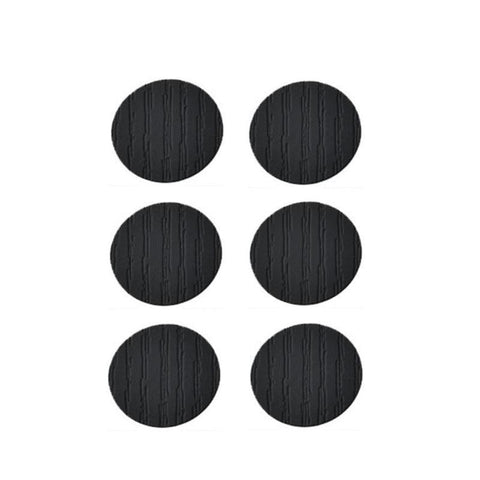 Self-Adhesive Screw Cover Caps, 20 mm, Pack of 54 - Black Woodgrain