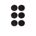 Self-Adhesive Screw Cover Caps, 20 mm, Pack of 54 - Dark Brown Woodgrain