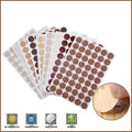 Self-Adhesive Screw Cover Caps, 20 mm, Pack of 54 - Dark Brown Woodgrain - view 2