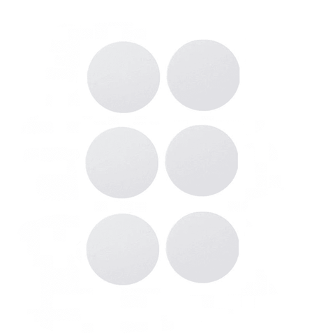 Self-Adhesive Screw Cover Caps, 20 mm, Pack of 54 - Smooth White