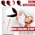 Self Adhesive Silicone Door Seal Strip, 6 m Weather Stripping - Brown - view 2