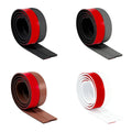 Self Adhesive Silicone Door Seal Strip, 6 m Weather Stripping - Brown - view 3