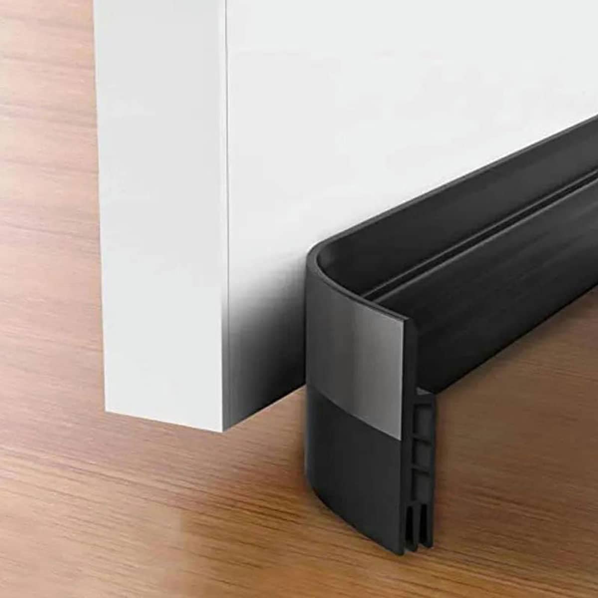Self Adhesive Silicone Door Seal Strip, 6 m Weather Stripping - Brown - view 5