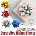 Self-Adhesive Star Ribbon Bows for Gift Wrapping, Pack of 100 - Red - view 2
