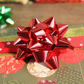 Self-Adhesive Star Ribbon Bows for Gift Wrapping, Pack of 100 - Red - view 5