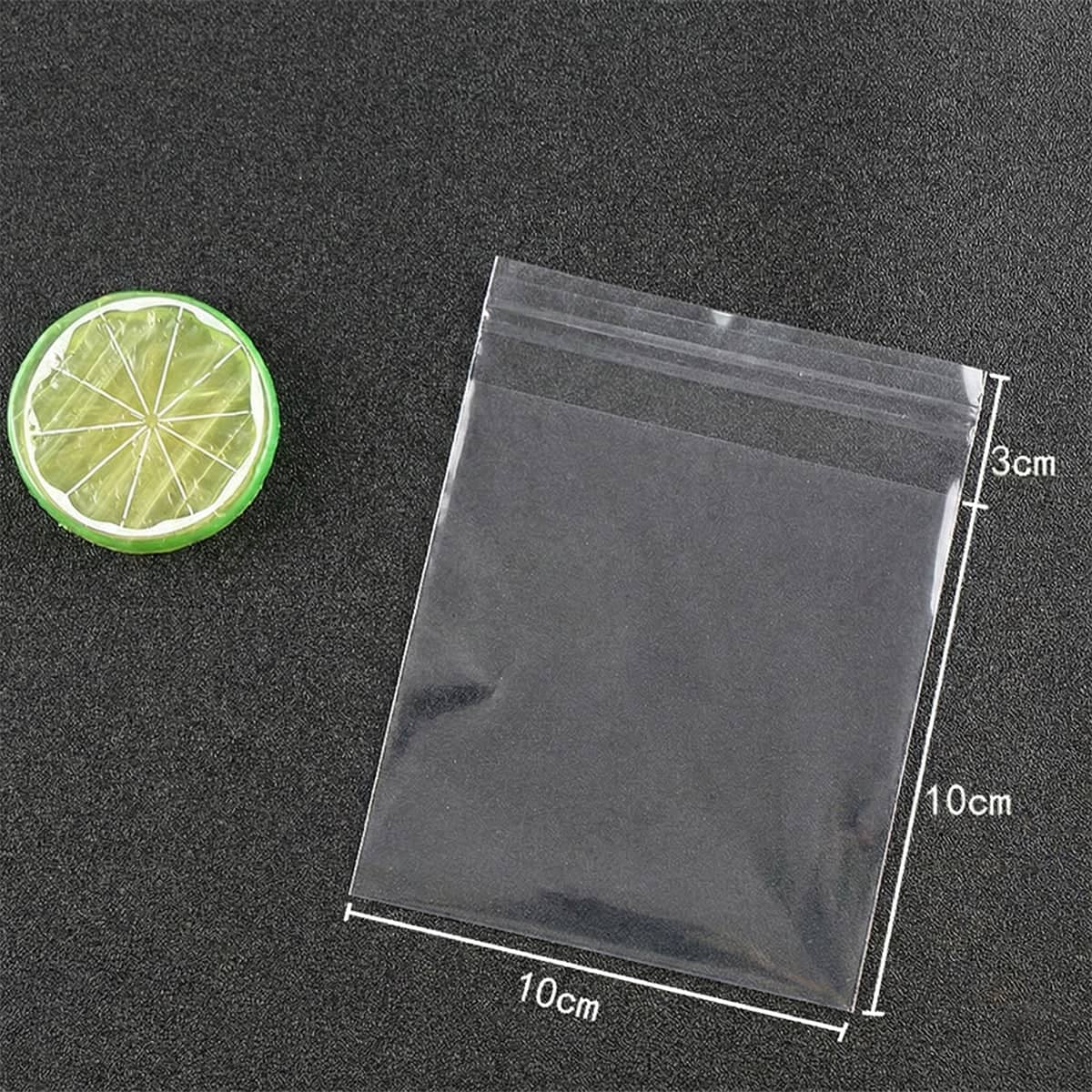 Self Adhesive Translucent Cellophane Candy Bags - Pack of 100, 14 x 14 cm - view 4