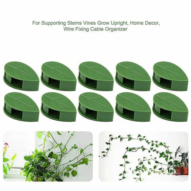 Self-Adhesive Wall Plant Clips for Climbing Vines - Green, Pack of 20 - view 5