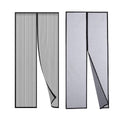 Self-Closing Mesh Door Curtain in Black - 100 x 210 cm - view 3