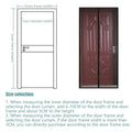 Self-Closing Mesh Door Curtain in Black - 100 x 210 cm - view 4