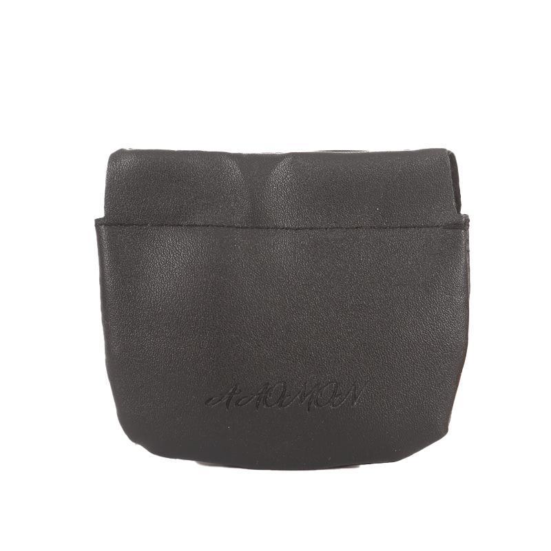 Self-Closing Pocket Cosmetic Bag - Dark Grey, Small (8 x 9 cm)