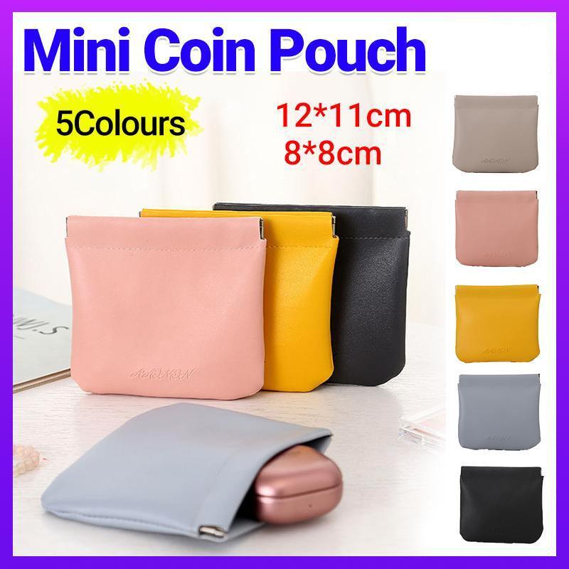 Self-Closing Pocket Cosmetic Bag - Dark Grey, Small (8 x 9 cm) - view 2