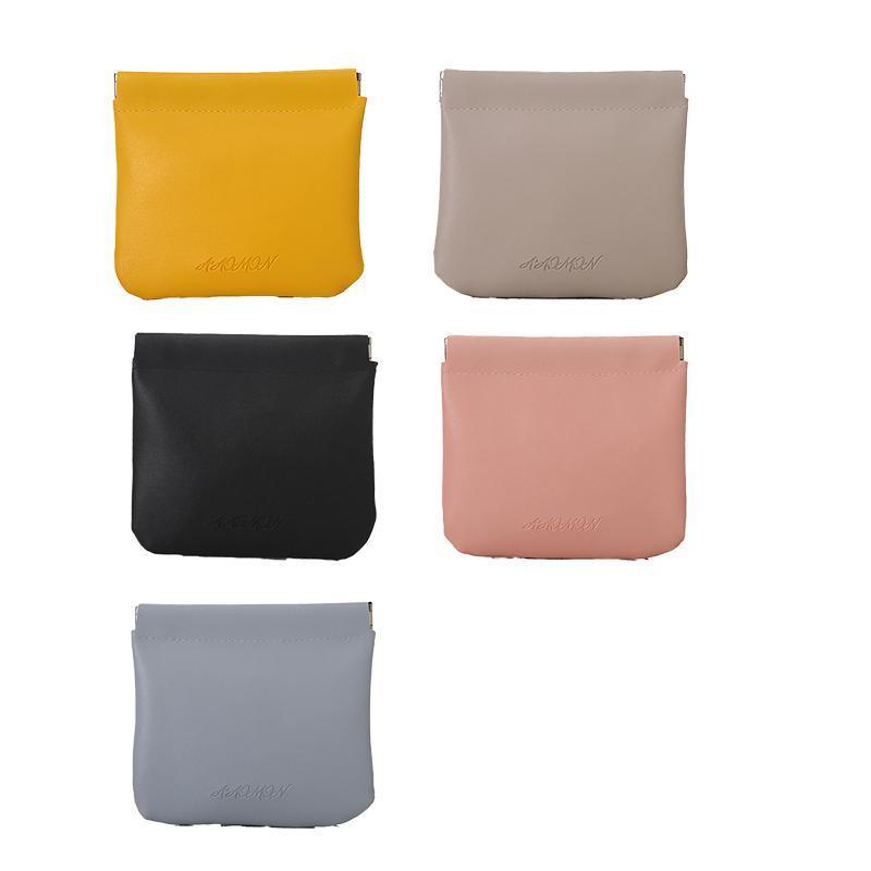Self-Closing Pocket Cosmetic Bag - Dark Grey, Small (8 x 9 cm) - view 3
