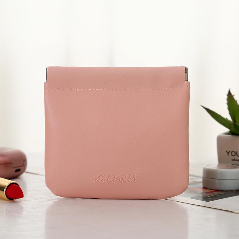 Self-Closing Pocket Cosmetic Bag - Yellow, Large (11 x 12 cm) - view 5