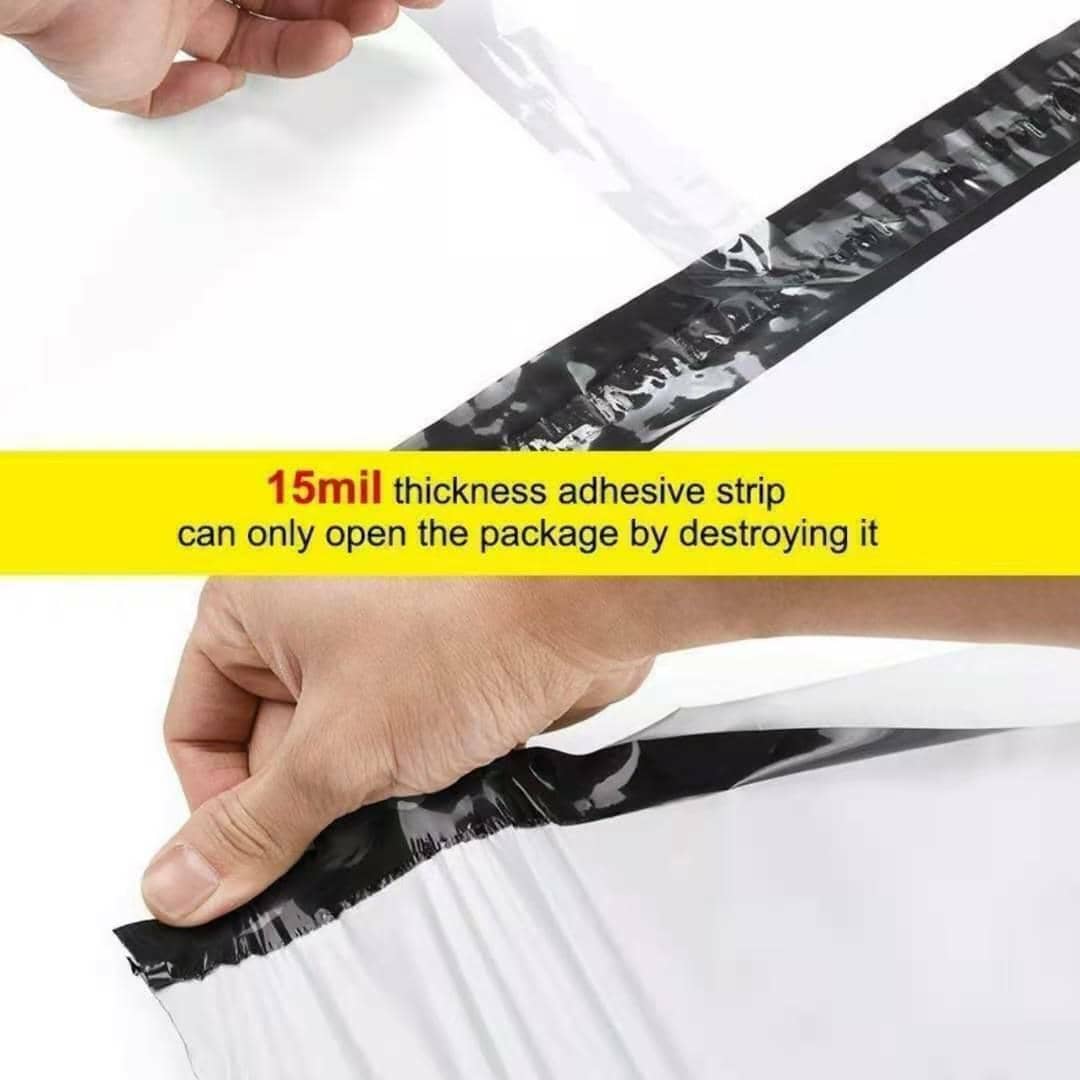 Self Sealing Poly Mailer Satchel Courier Bags, Pack of 100 - 17 x 30cm - view 3
