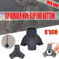 Self-Standing Tripod Rubber Cane Tip - Black