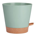 Self-Watering Planters with Cotton Wicks, Pack of 5 - Green