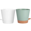 Self-Watering Planters with Cotton Wicks, Pack of 5 - Green - view 3