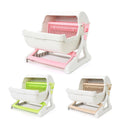 Semi Automatic Cat Litter Box Large Anti Splash Semi Enclosed Kitty Toilet - Beige - view 3