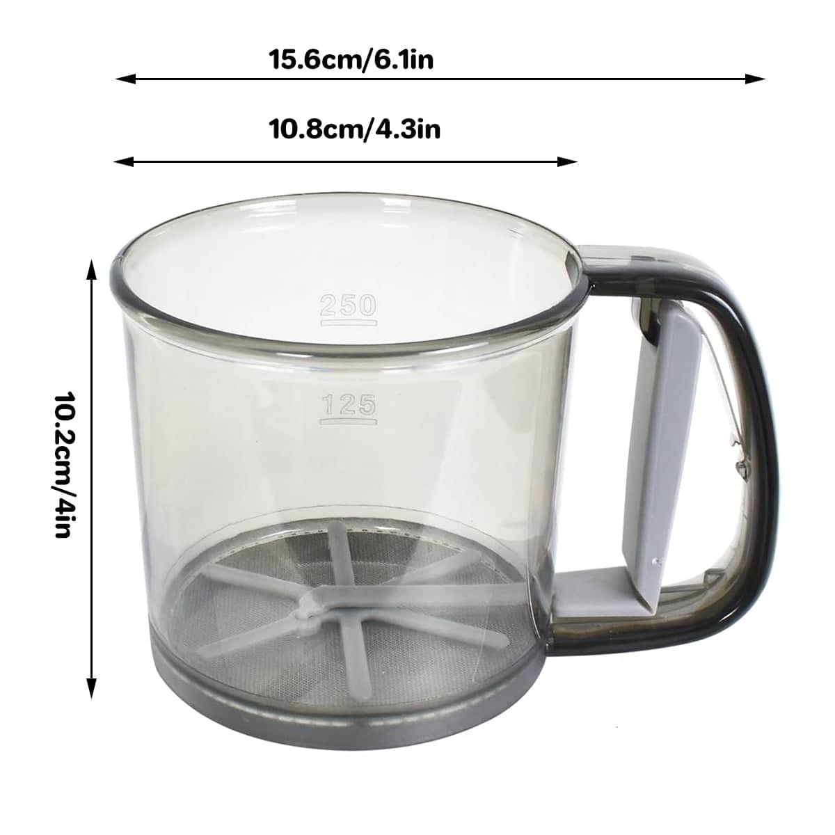 Semi-Automatic Hand-Held Flour Sifter and Baking Powder Sieve - view 3