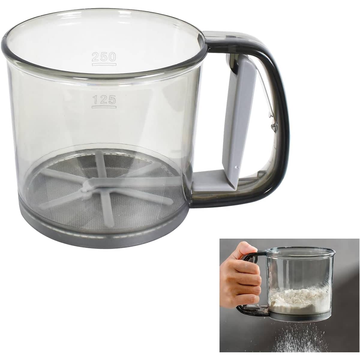 Semi-Automatic Hand-Held Flour Sifter and Baking Powder Sieve - view 4