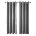 Semi Blackout Curtains, Pack of 2 - Light Grey, 132 x 244 cm