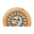 Semi Circular Non-Slip Door Mat - Sun and Moon, 75 x 50cm - view 2