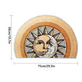 Semi Circular Non-Slip Door Mat - Sun and Moon, 75 x 50cm - view 3