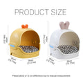 Semi Enclosed Cat Bed with Removable Soft Pad - Rabbit Design, White with Pink Ears (35 x 35 x 45 cm) - view 4