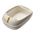 Semi-Enclosed Cat Litter Box, Large Detachable Washable Toilet with High Fence - view 2