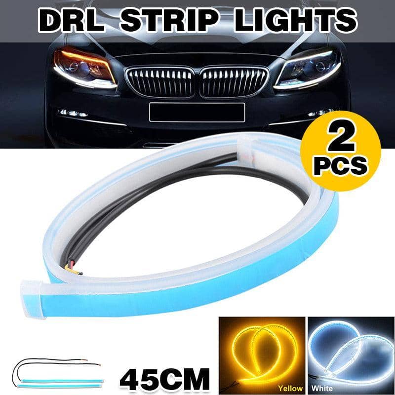 Sequential LED Strip Light for Car DRL and Indicator, 45 cm, Pack of 2