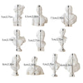 Set of 10 Mini Resin Classical Bust Desktop Sculptures in White - view 3