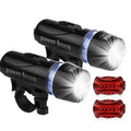Set of 2 LED Bike Front and Rear Light, Waterproof Bicycle Headlight and Tail Light - view 2