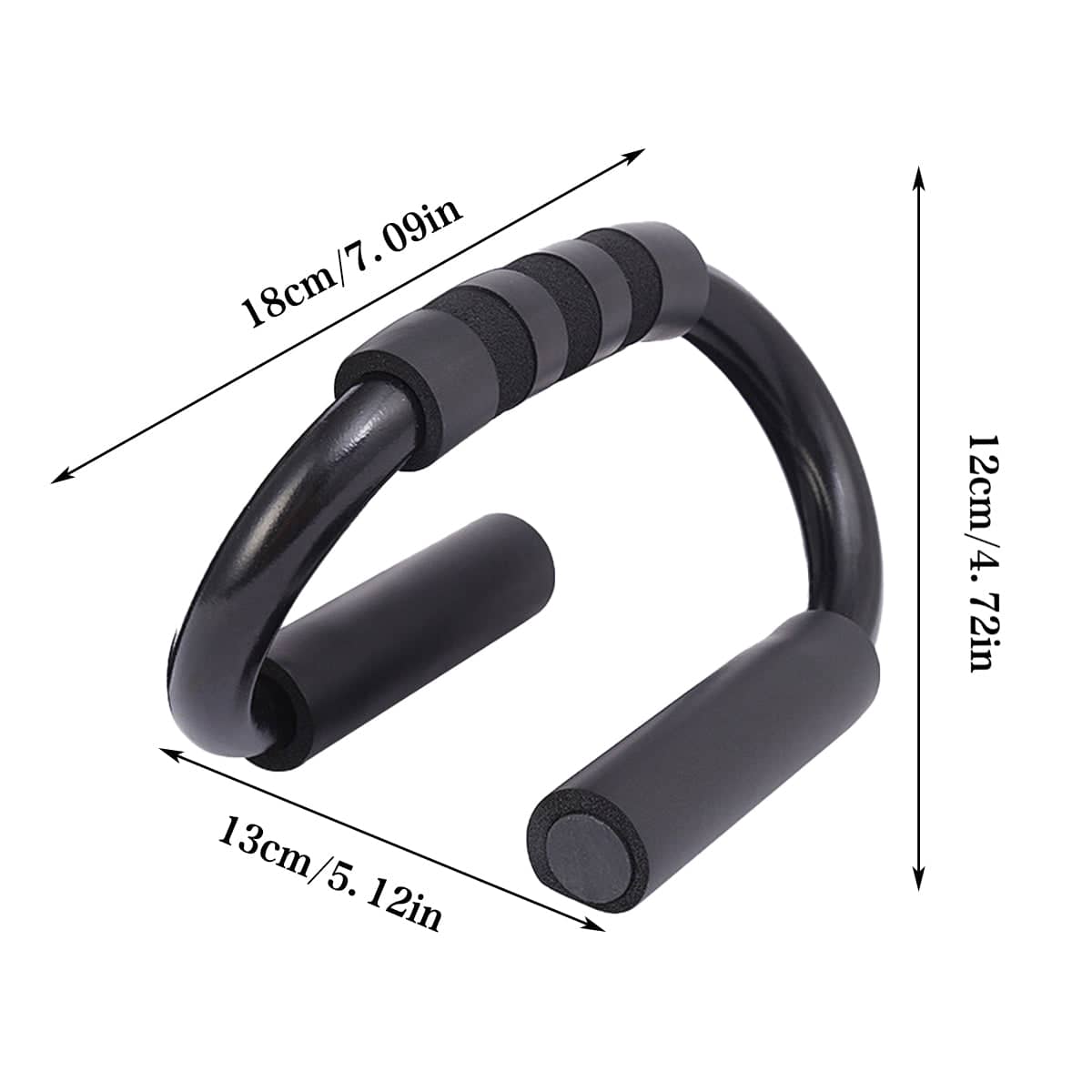 Set of 2 S-Shape Push-Up Bars with Foam Grips for Home Workouts - view 3