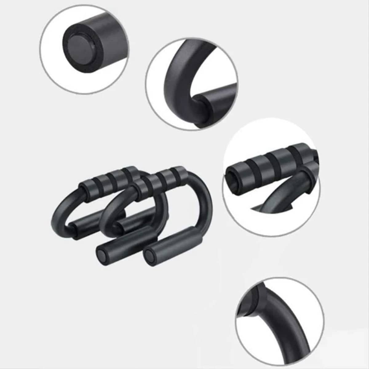 Set of 2 S-Shape Push-Up Bars with Foam Grips for Home Workouts - view 5
