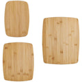 Set of 3 Bamboo Cutting Boards, Multi Size Kitchen Chopping Boards - view 2