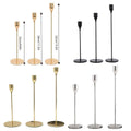 Set of 3 Decorative Candlestick Holders for Taper Candles - Black - view 4