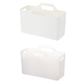Set of 3 Portable PE Storage Baskets with Handles - Clear - view 3