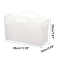 Set of 3 Portable PE Storage Baskets with Handles - Clear - view 4
