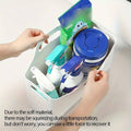 Set of 3 Portable PE Storage Baskets with Handles - Clear - view 5